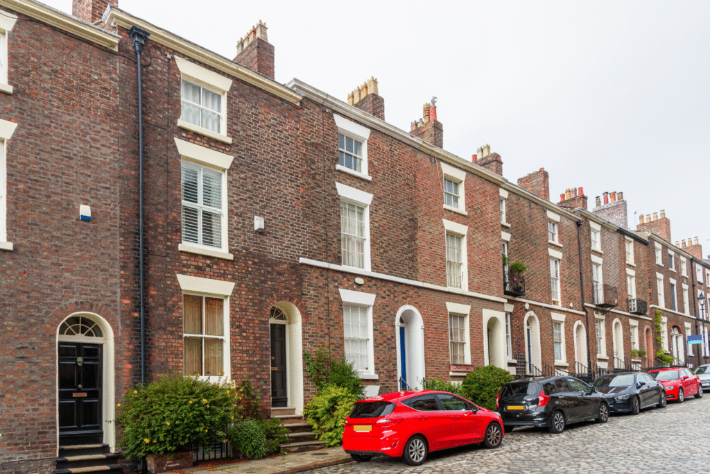Liverpool short term let - row of houses
