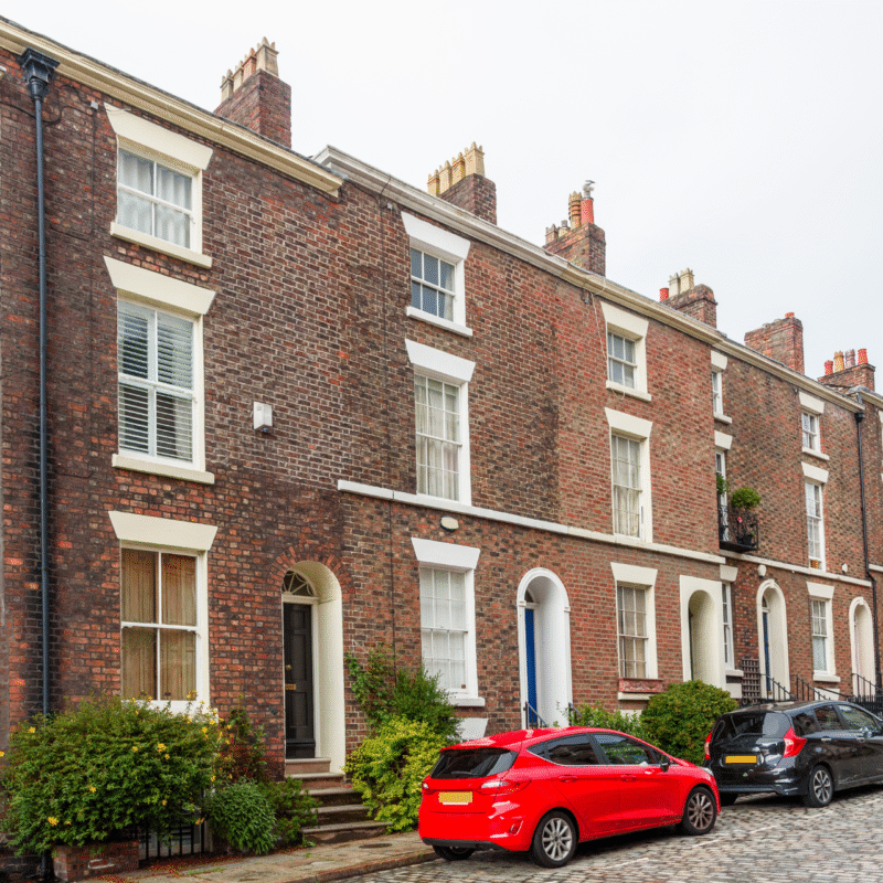 Liverpool short term let - row of houses